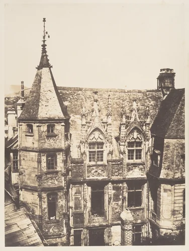 Hôtel du Bourgtheroulde, Rouen by Edmond Bacot, photograph, 1852-1854