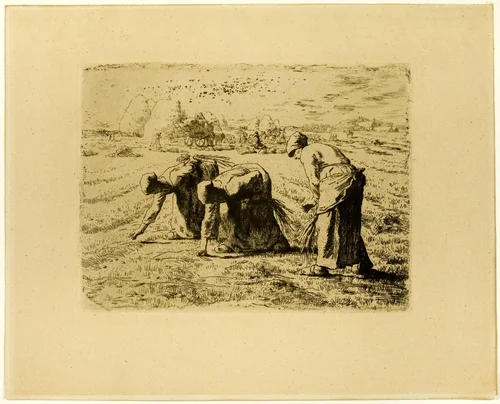 The Gleaners by Jean-François Millet, print, 1855-1856