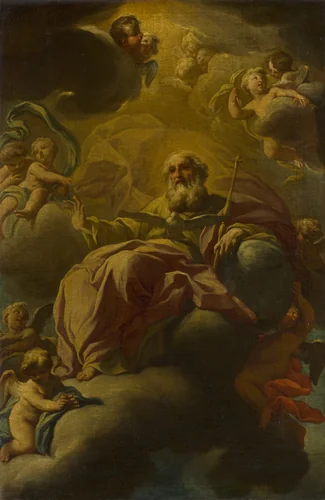 God the Father and the Holy Ghost by Domenico Antonio Vaccaro, painting, 1700