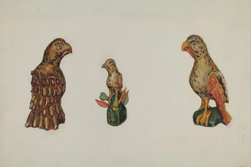 Pa. German Wooden Eagles by Laura Bilodeau, index of american design, 1937