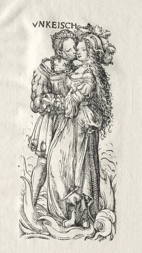 The Seven Vices: Lust by Hans Burgkmair, print, 1505-1515