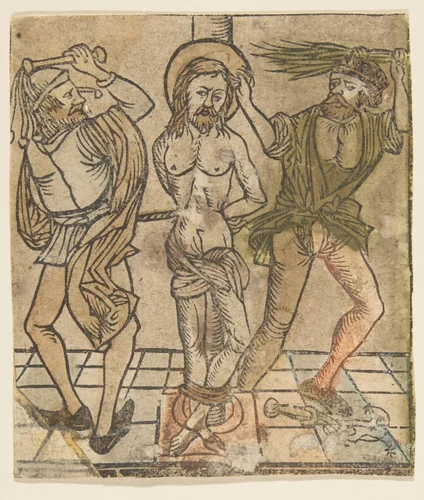 The Flagellation by anonymous, print, 1400-1499