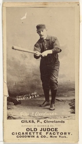 Robert James "Bob" Gilks, Pitcher, Cleveland, from the Old Judge series (N172) for Old Judge Cigarettes by Goodwin & Company, photograph, 1888