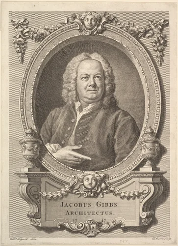 Jacobus Gibbs, Architectus by Bernard Baron, print, 1747