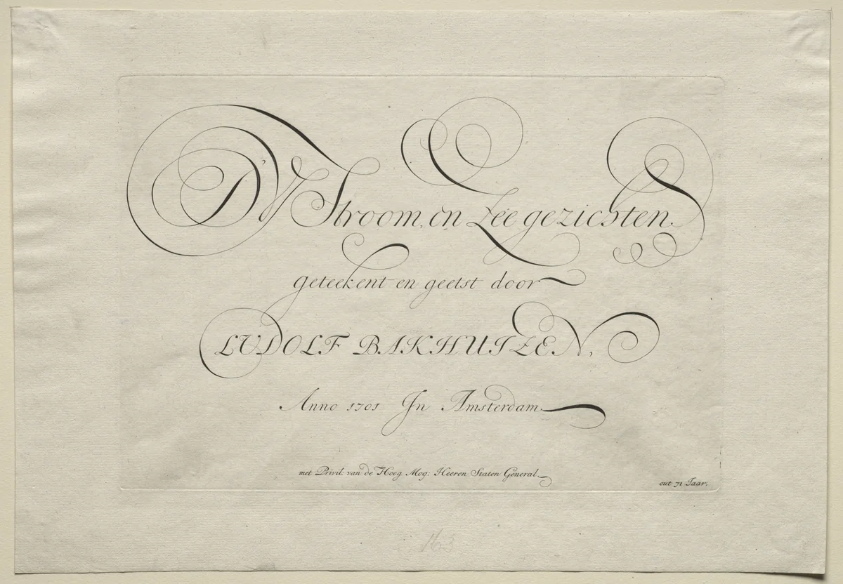 The River IJ and Seascapes by Ludolf Backhuysen, other, 1701