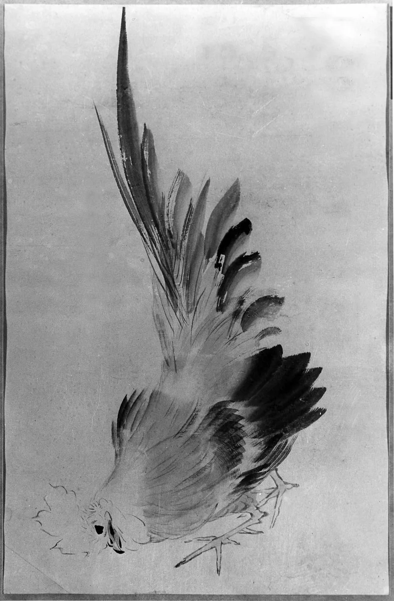 Cock by Katsushika Hokusai (葛飾 北斎), painting, 1760-1849