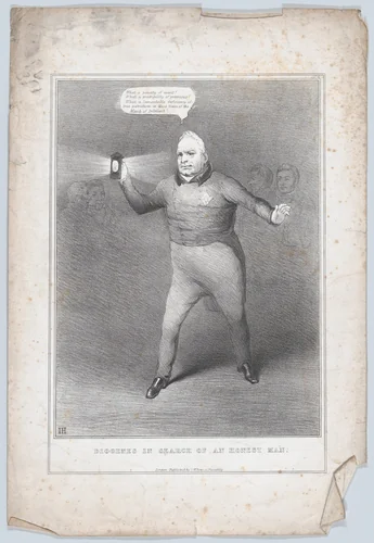 Diogenes in Search of an Honest Man by John Doyle, print, 1835-1837