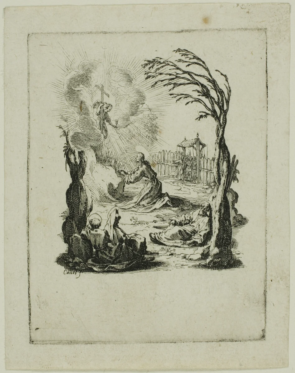 The Agony in the Garden, from The Small Passion by Jacques Callot, print, 1612-1635