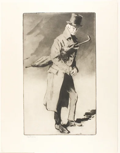 Lerand in the Role of "Rodin" in The Wandering Jew by Edgar Chahine, print, 1903