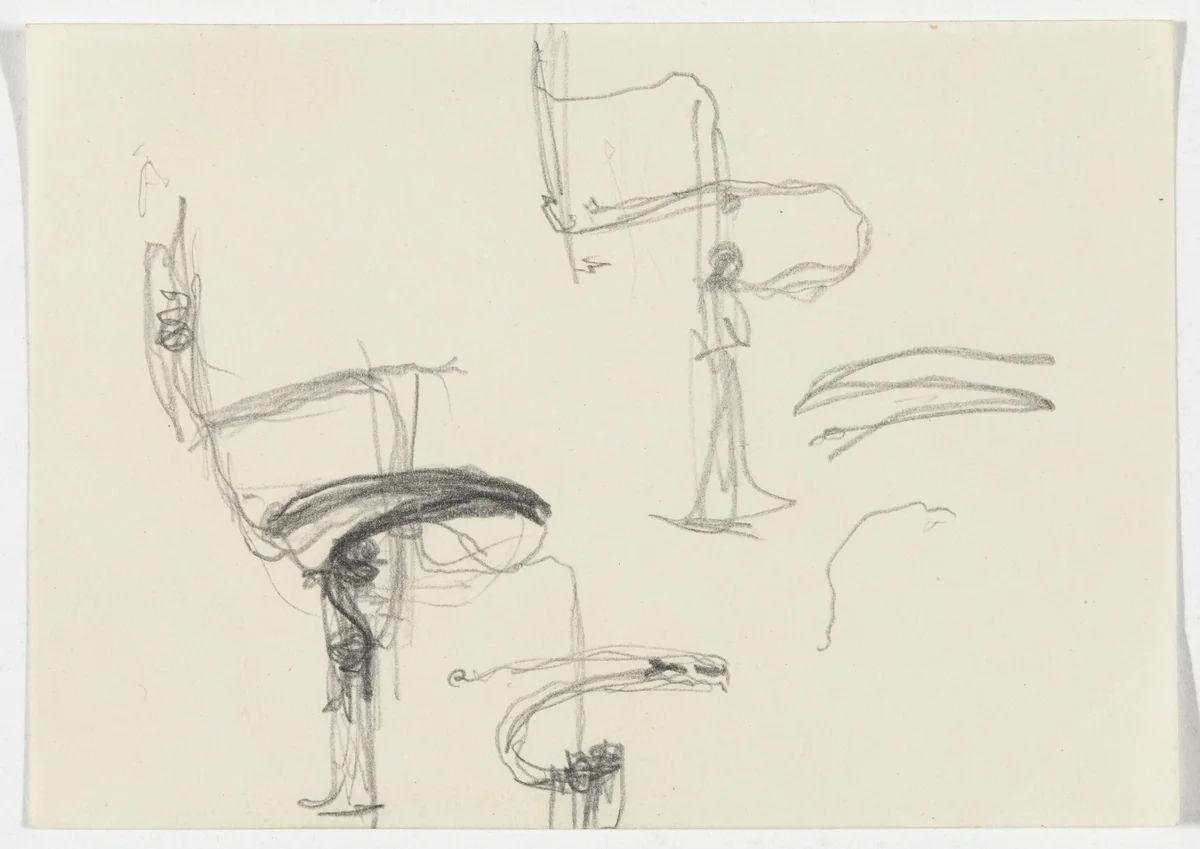 Frame Detail (Elevation sketch) by Ludwig Mies van der Rohe, mies van der rohe archive, 1926