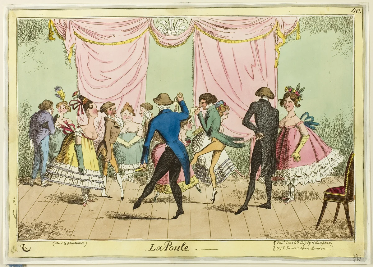 La Poule by George Cruikshank, print, 1817