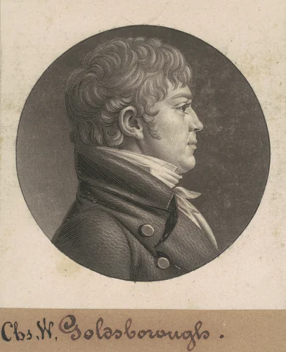 Charles W. Goldsborough by Charles B. J. Févret de Saint-Mémin, print, 1807