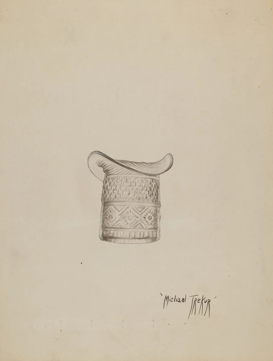Glass Hat by Michael Trekur, index of american design, 1936