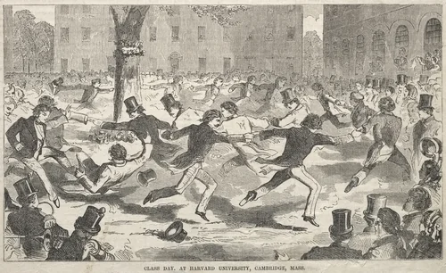 Class Day, at Harvard University, Cambridge, Massachusetts by Winslow Homer, print, 1858