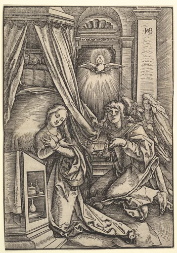 The Annunciation by Hans Baldung, print, 1514