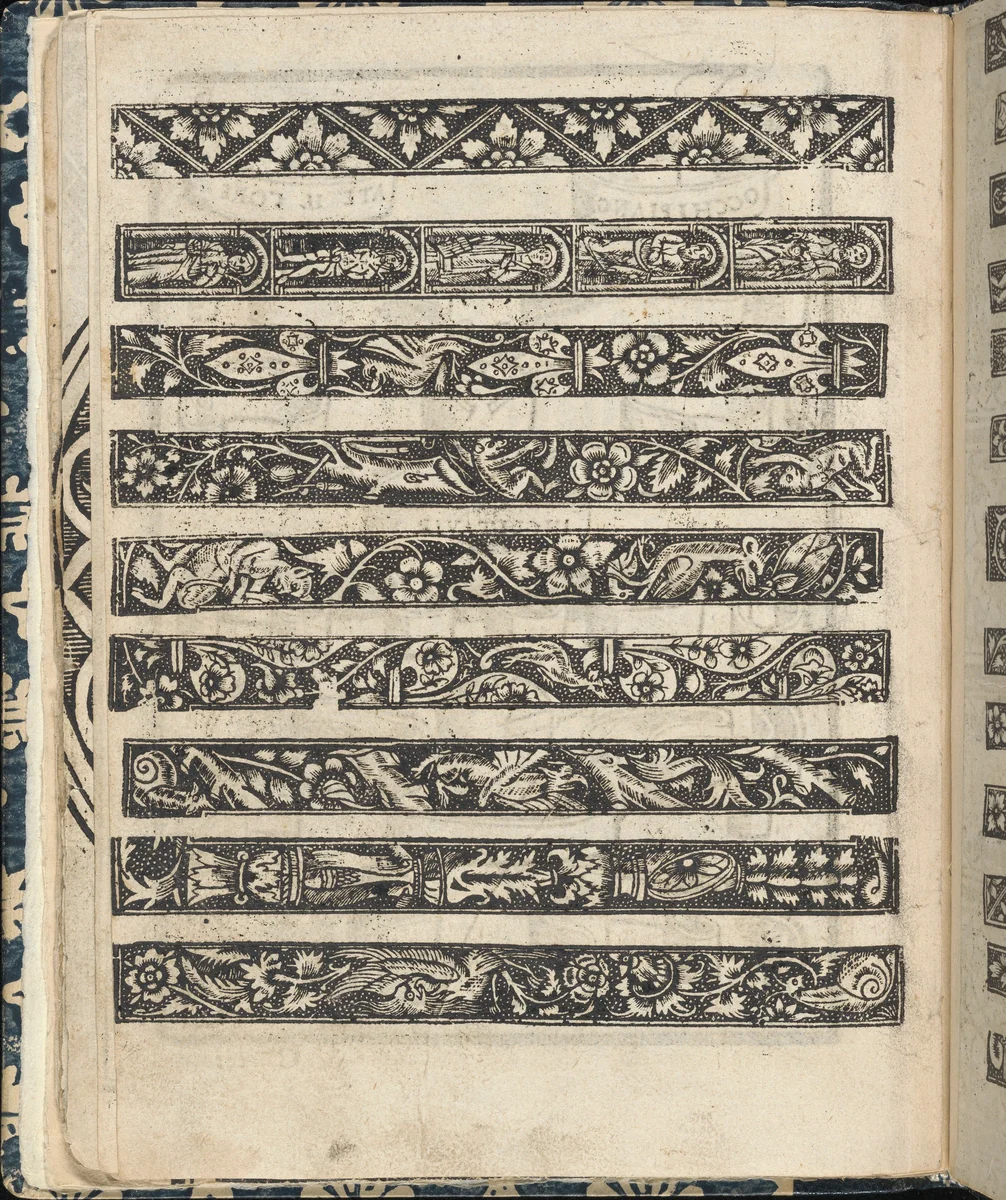 Essempio di recammi, page 19 (verso) by Giovanni Antonio Tagliente, book, 1530