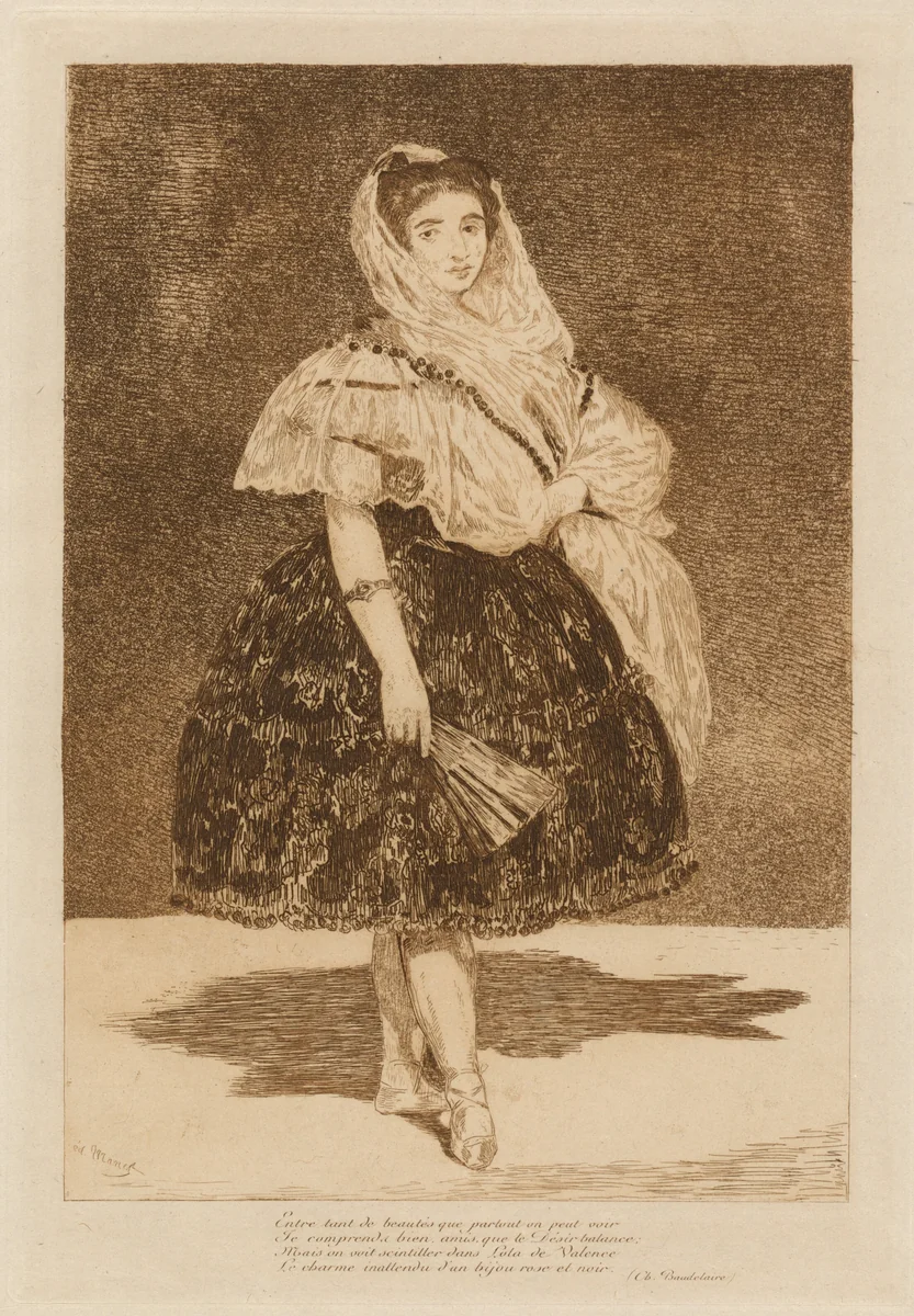 Lola de Valence by Edouard Manet, print, 1862