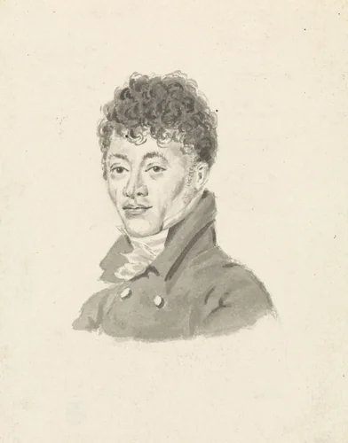 Portret van Albertus Jonas Brandt by anonymous, drawing, 1800-1821