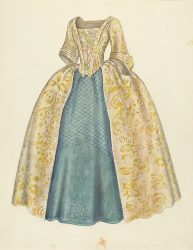 Dress by American 20th Century, index of american design, 1935-1942