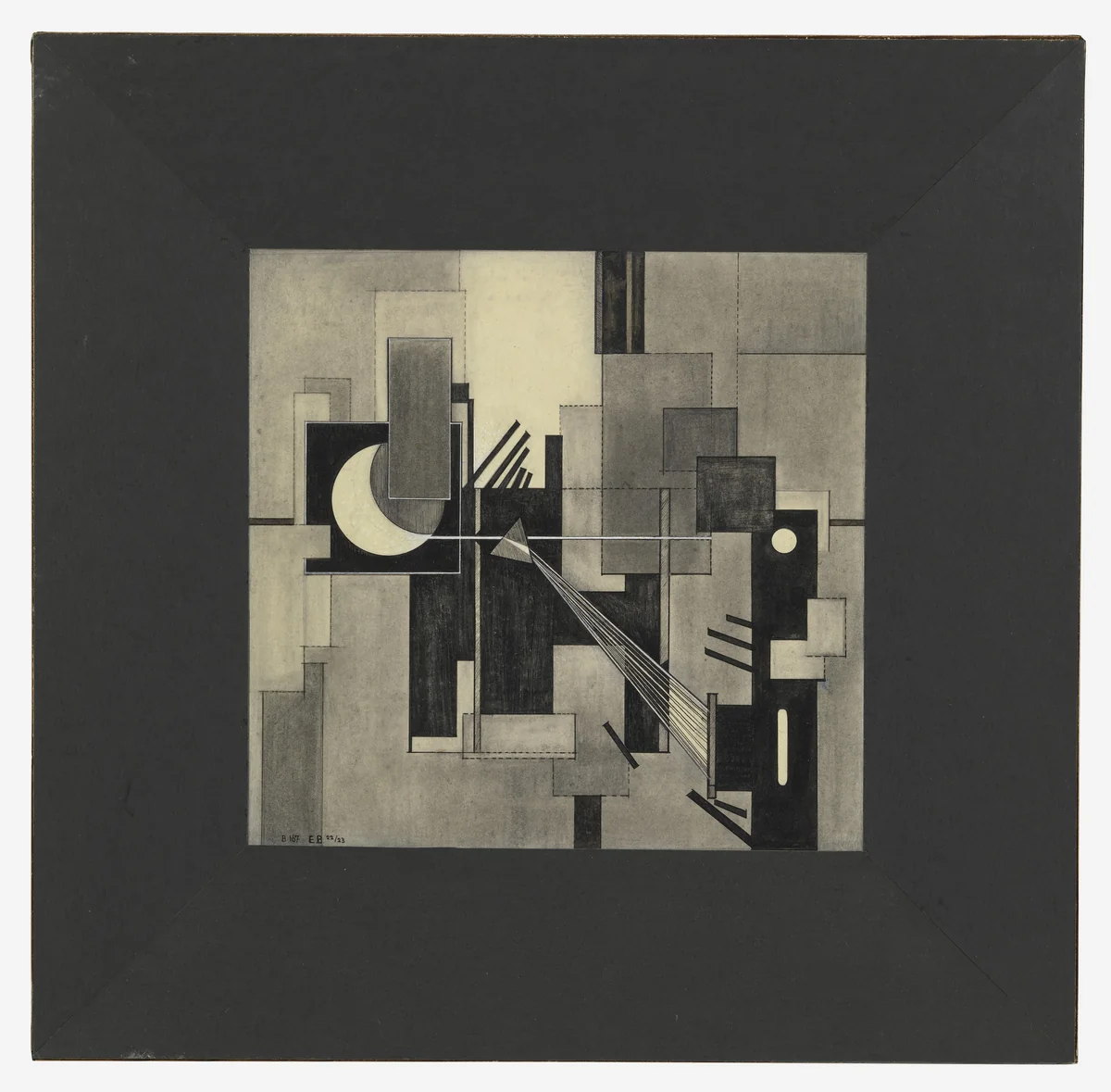 Des Mondes Licht (Moonlight) by Ella Bergmann-Michel, drawing, 1922