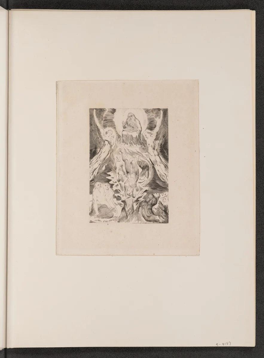 The Fall of Satan by William Blake, portfolio, 1825