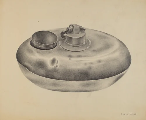 Hot Water Dish and Beaker by Amelia Tuccio, index of american design, 1936