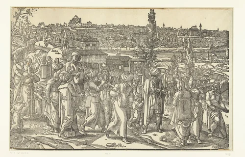 Bruiloftsoptocht by Pieter Coecke van Aelst, print, 1553