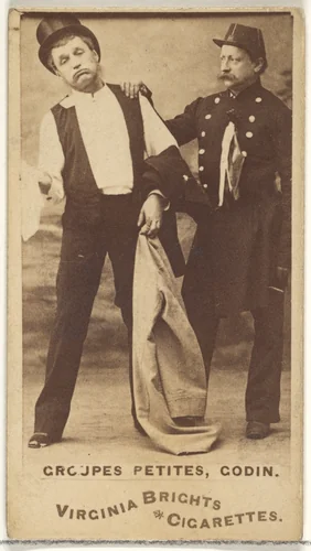 Groupes Petites, Godin, from the Actors and Actresses series (N45, Type 1) for Virginia Brights Cigarettes by Allen & Ginter, photograph, 1885-1891