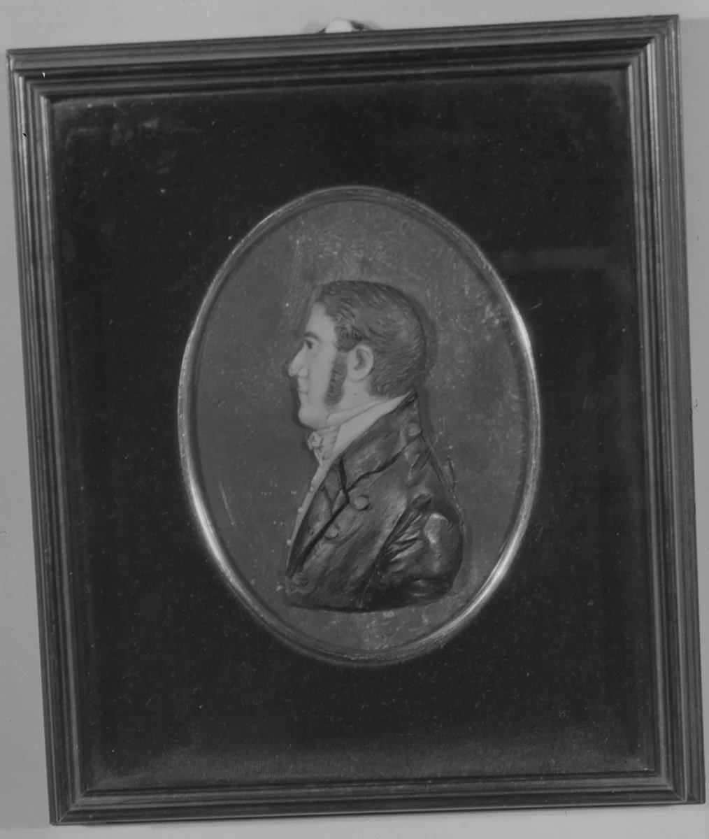 Profile Bust of a Young Man by John Christian Rauschner, artwork, 1797-1812