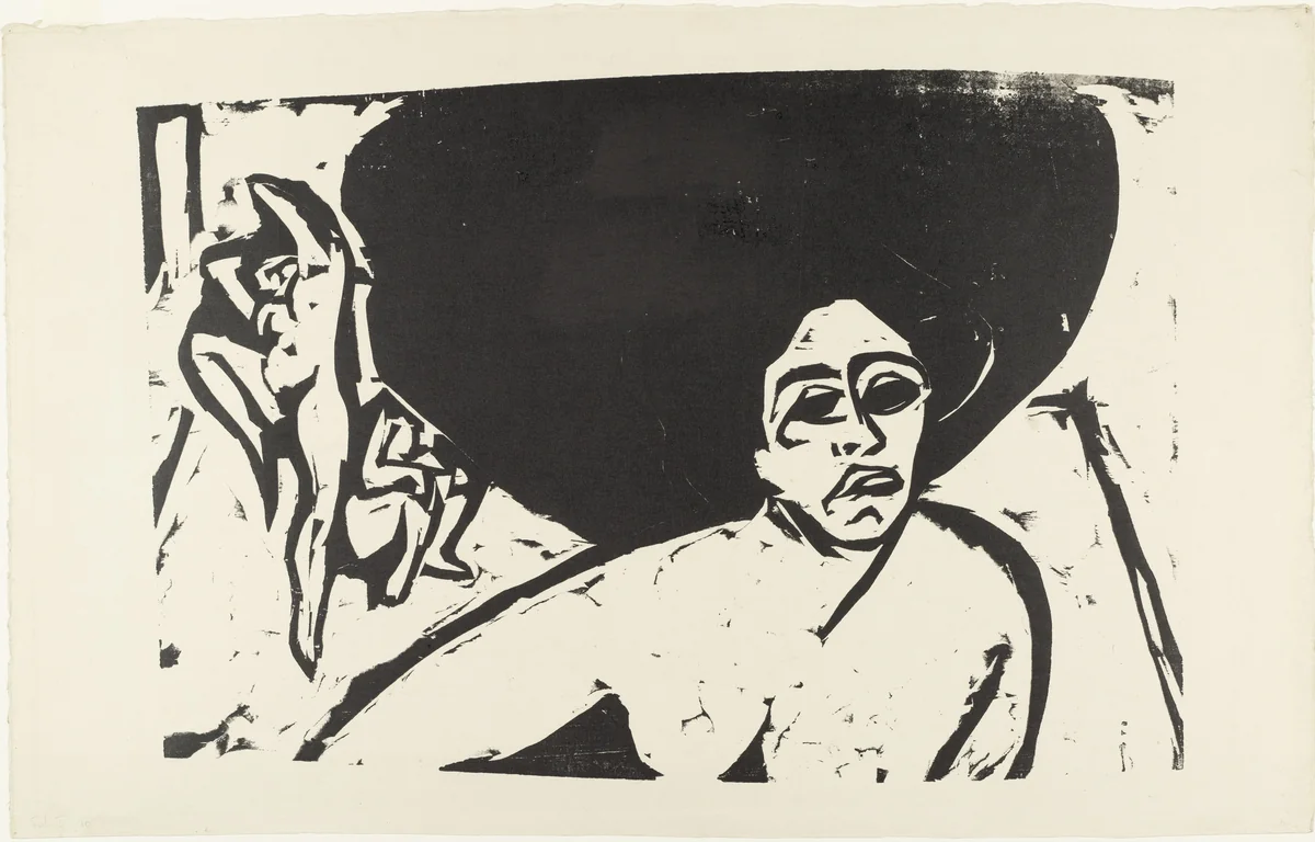 Nude Dancers (Nackte Tänzerinnen) by Ernst Ludwig Kirchner, print, 1909
