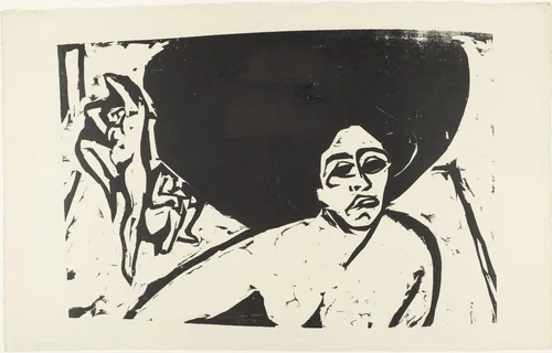 Nude Dancers (Nackte Tänzerinnen) by Ernst Ludwig Kirchner, print, 1909