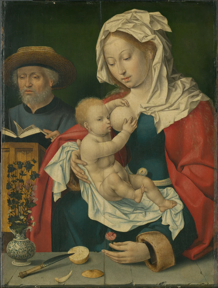 Holy Family by Joos van Cleve, painting, 1520-1530