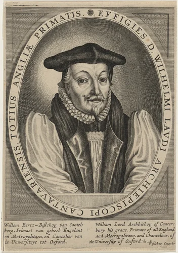 William Laud, Archbishop of Canterbury by Claes Jansz Visscher, print, 1586-1652