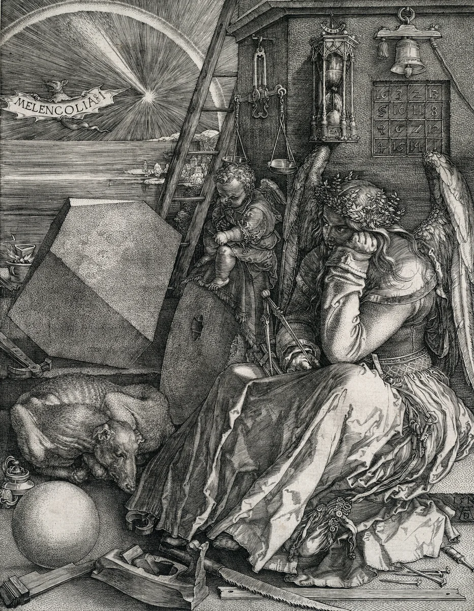 Melencolia I by Albrecht Dürer, print, 1514