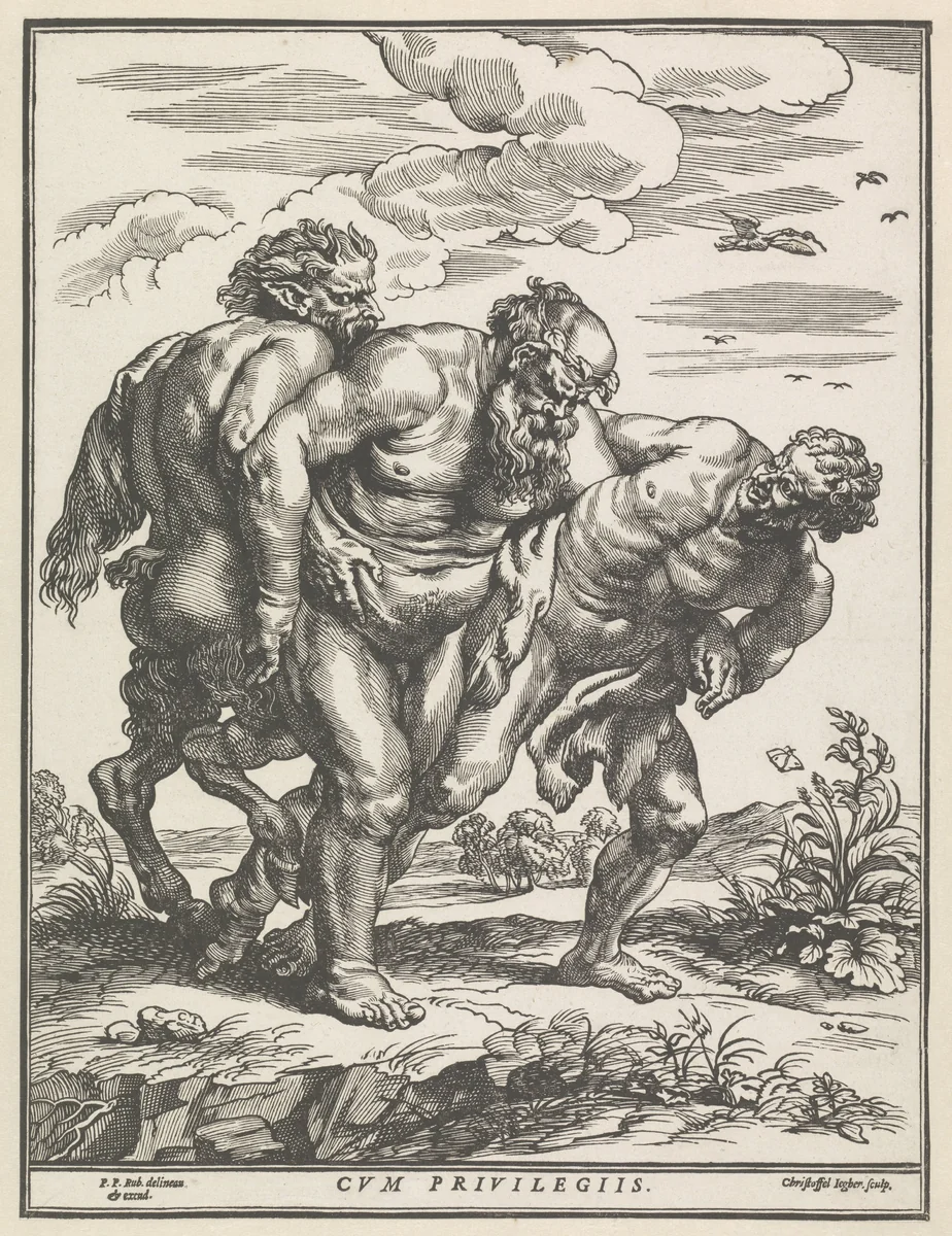 Dronken Silenus by Unknown, print, 1587-1640