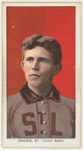 Criger, St. Louis, American League, from the White Border series (T206) for the American Tobacco Company by American Tobacco Company, print, 1909-1911