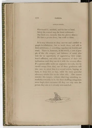 Tailpiece (page 172) from The Fables of Aesop by Thomas Bewick, illustrated book, 1818