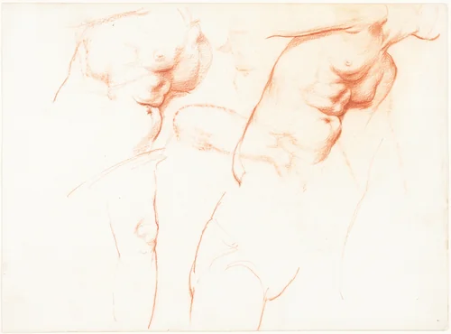 Studies for "The Wise and Foolish Virgins" [recto] by William Blake Richmond, drawing, 1880