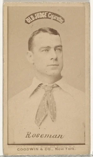Roseman, from the Old Judge series (N172) for Old Judge Cigarettes by Goodwin & Company, photograph, 1887-1890