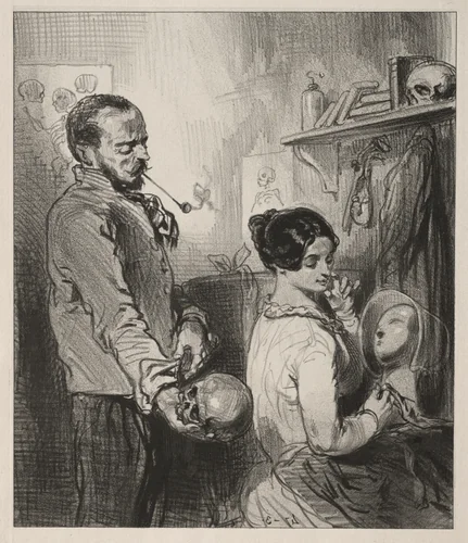 Baliverneries Parisiennes by Paul Gavarni, print, 1841-1852