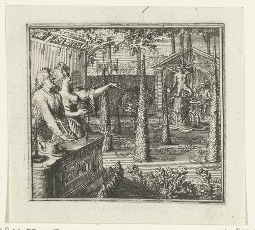 Illustratie voor de Decamerone van Boccaccio by Romeyn de Hooghe, print, 1697