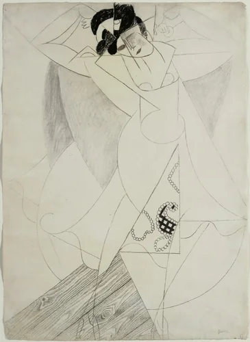 Spanish Dancer by Gino Severini, drawing, 1913