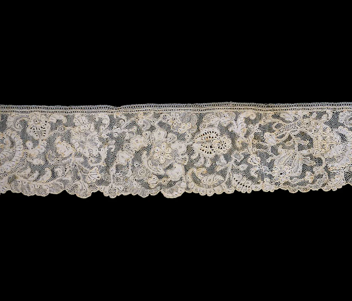 Border by France or Flanders, textile, 1701-1725