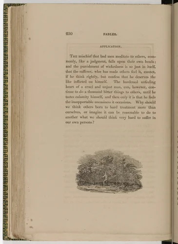Tailpiece (page 250) from The Fables of Aesop by Thomas Bewick, illustrated book, 1818