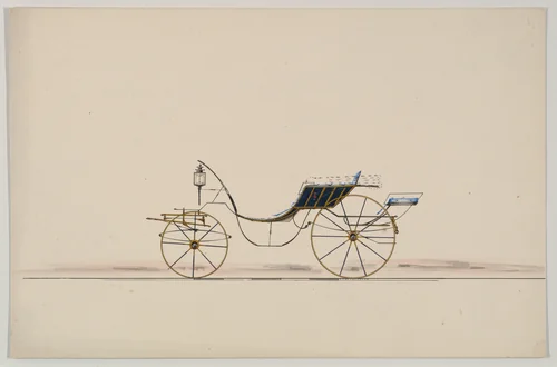 Phaeton (unnumbered) by Brewster & Co., drawing, 1870
