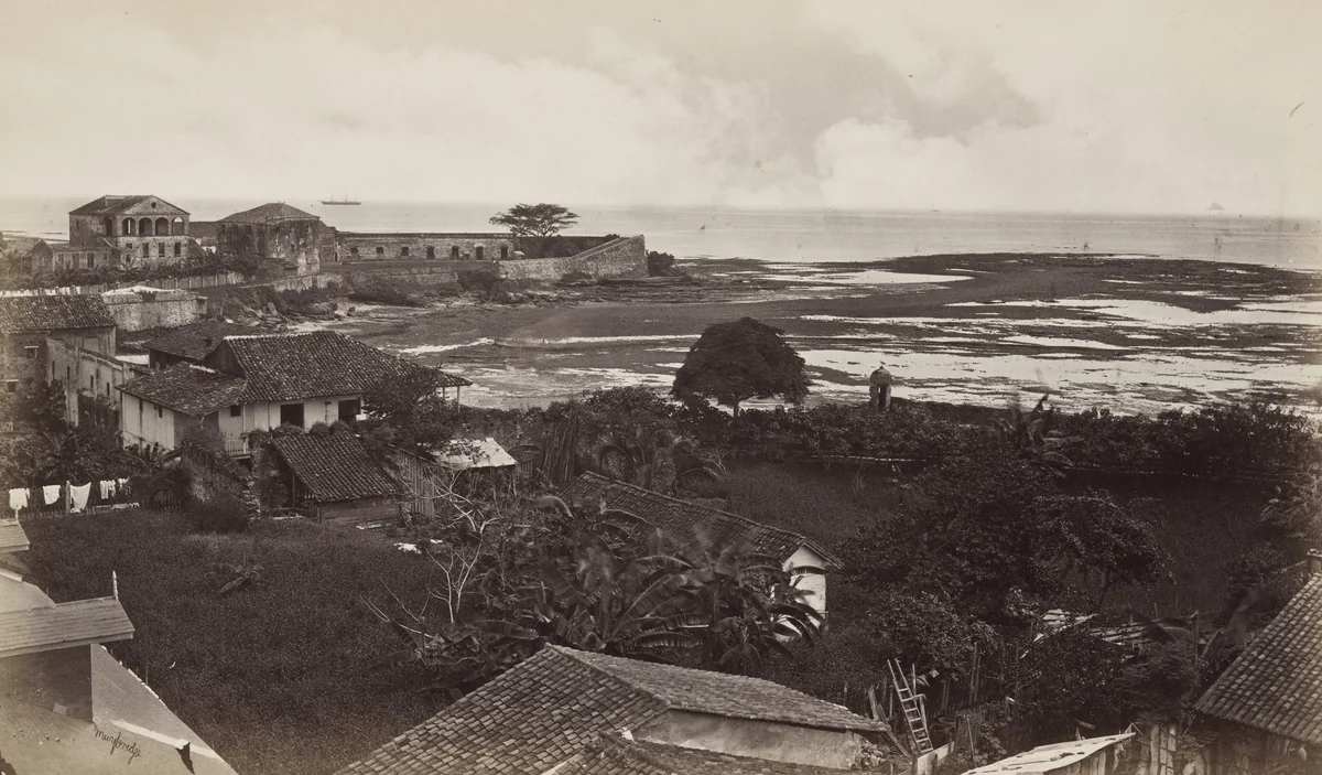 Bay of Panama from Grand Hotel by Eadweard Muybridge, photograph, 1875