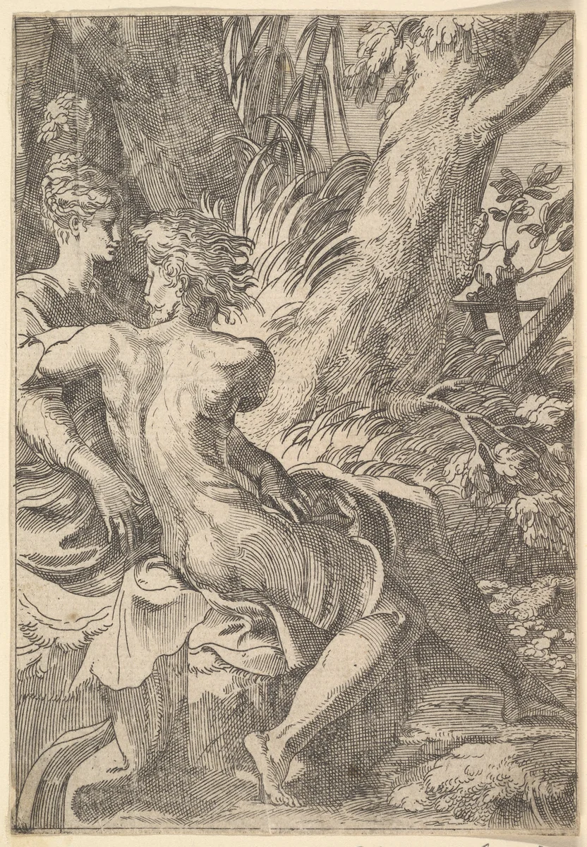 The Lovers by anonymous, print, 1500-1699