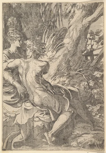 The Lovers by anonymous, print, 1500-1699