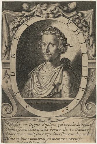 Sir Philip Sidney by Crispijn van de Passe II, print, 1597-1670