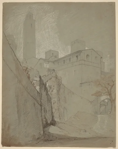 Orvieto by Elihu Vedder, drawing, 1890
